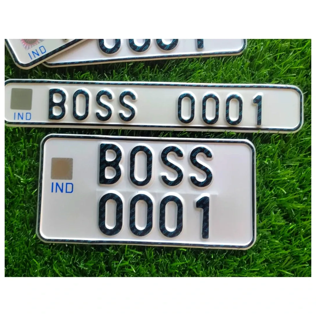 Bike IND Number Plate - BIKE, Front Side + Back Side