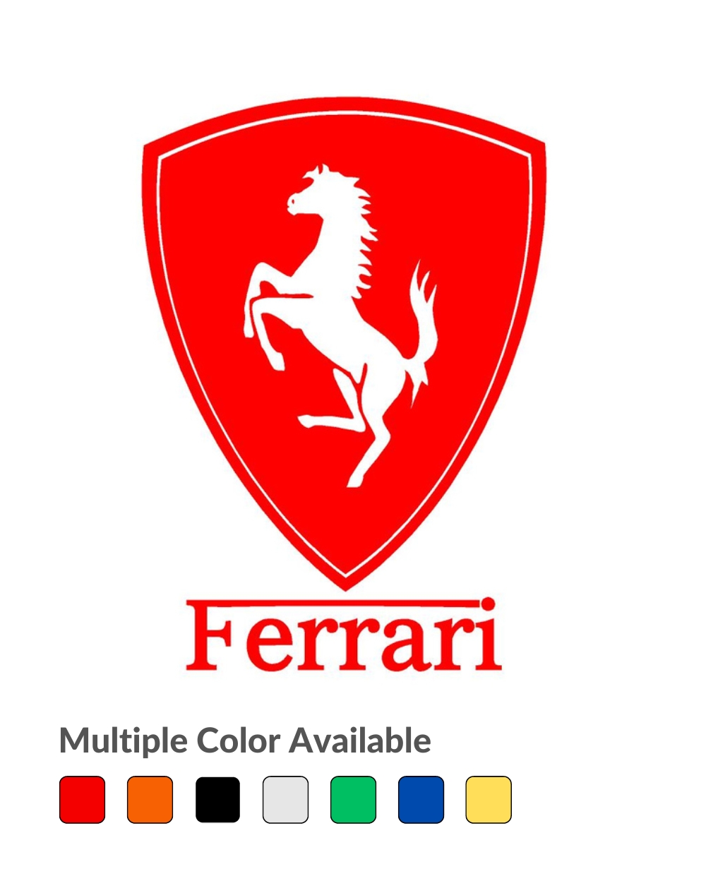 Ferrari Stylish Creative Vinyl Radium Sticker