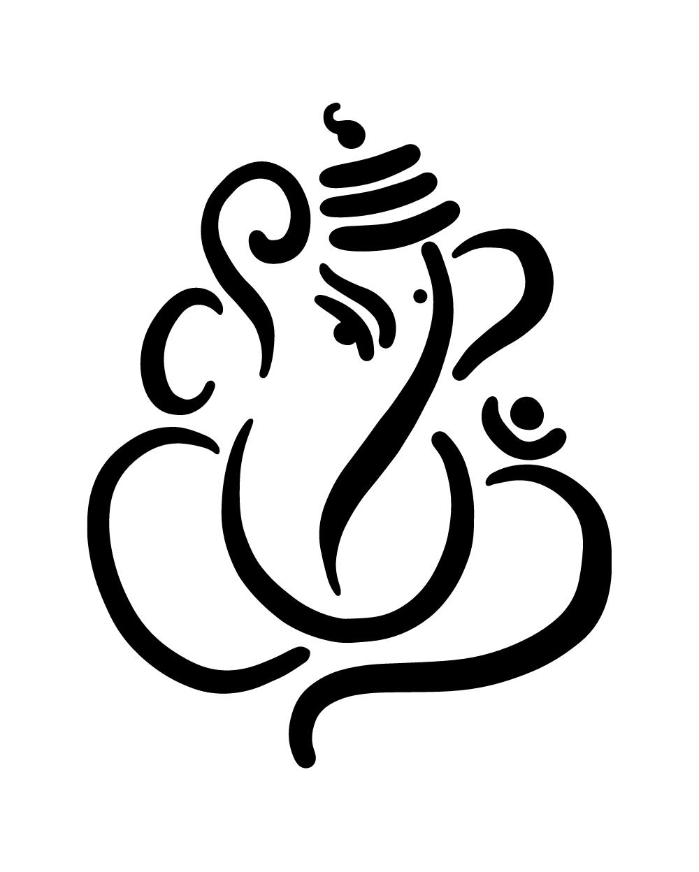 Ganesha Hinduism Shiva Ganesh Chaturthi Om, ganesha, logo, flower png |  PNGEgg