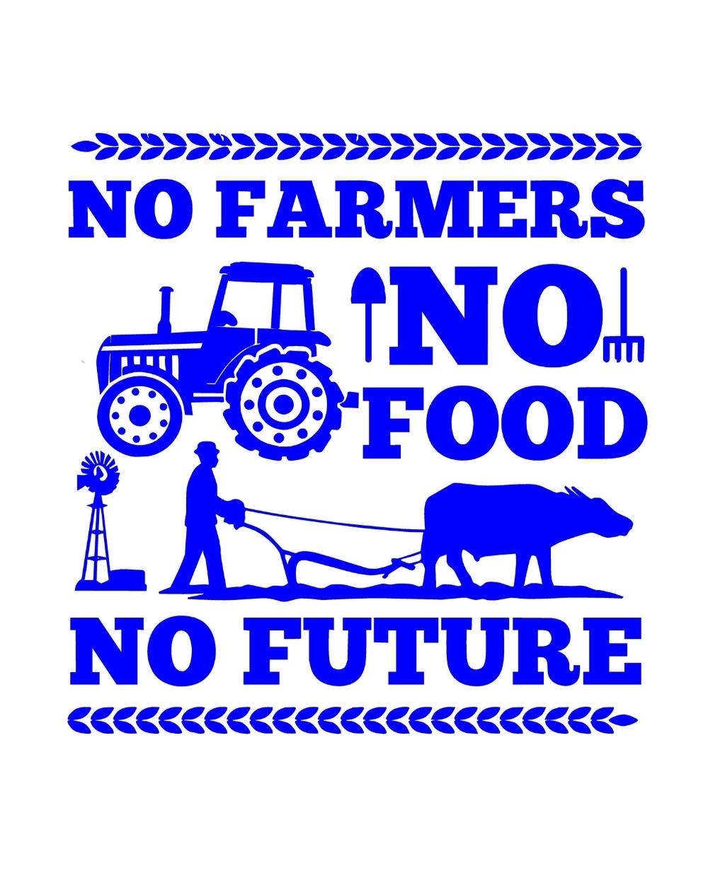 Stickers 2nd Surface No Farmer no food (Double Surface)