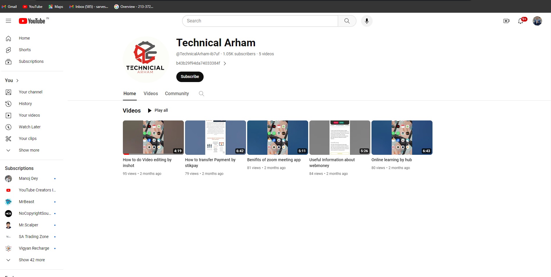 Technical Arham 1.5k Subscriber