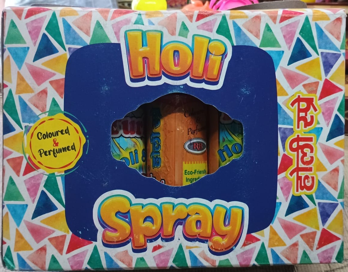 Holi Spray Colour, liquid Colour Pink, Colour & Perfumed
