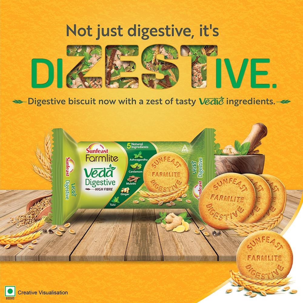 Sunfeast Farmlite Veda Digestive (Combo Pack) - 600g + 100g Free