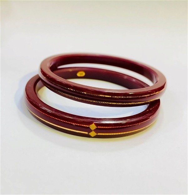 RED ARC KDM GOLD BRACELET POLA BADHANO 1 PIECE APPROX WGT: 0.500 GM FOR  WOMEN.