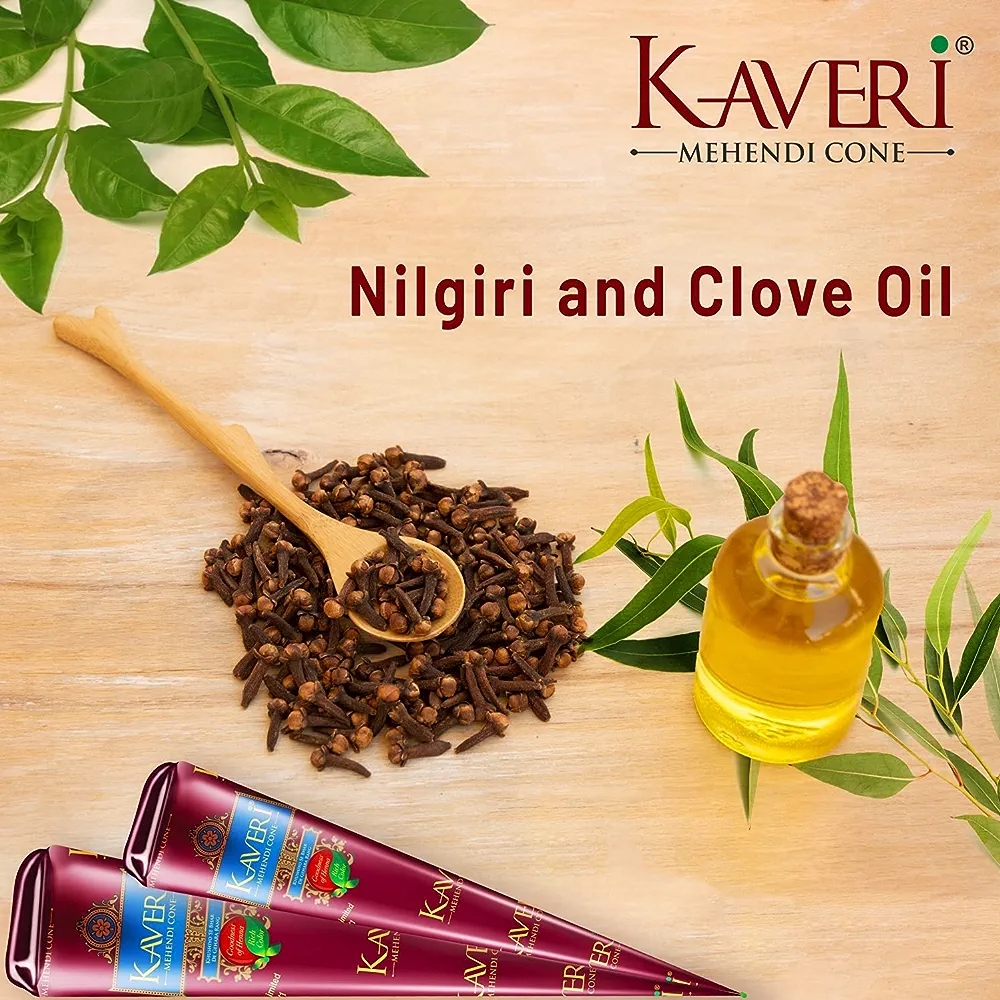 Kaveri Mehndi कावेरी मेहंदी हाथों में लगाने वाला - 10g, Brown