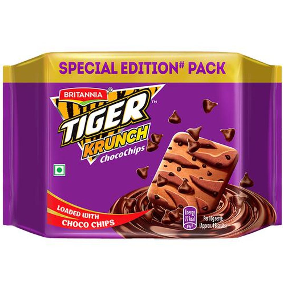 Britannia Tiger Current ChocoChip Biscuit ब्रिटानिया टाइगर करंट चॉकोचिप बिस्किट - 400g