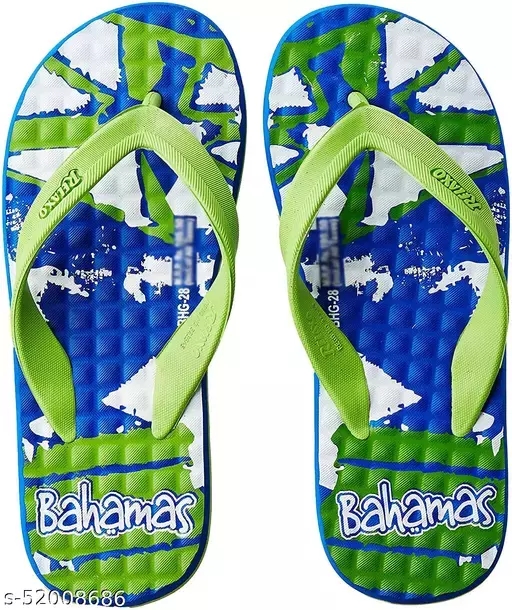 Bahamas Womens And Boy Flip Flops Chapal  - Green, 7