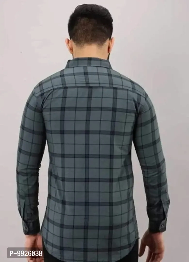 Classic Cotton Checked Casual Shirts  - XL