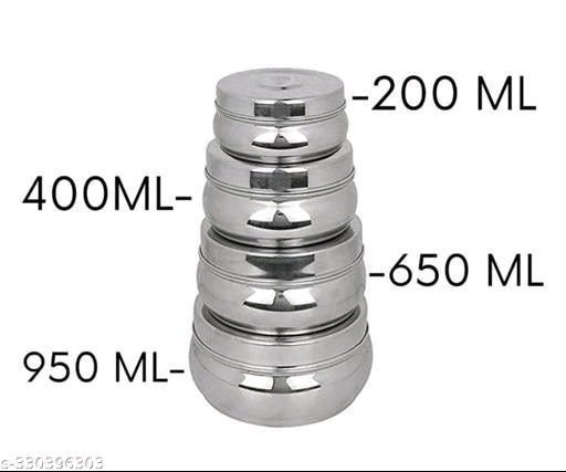 Stainless Steel Jar Set Of 4 Pic 