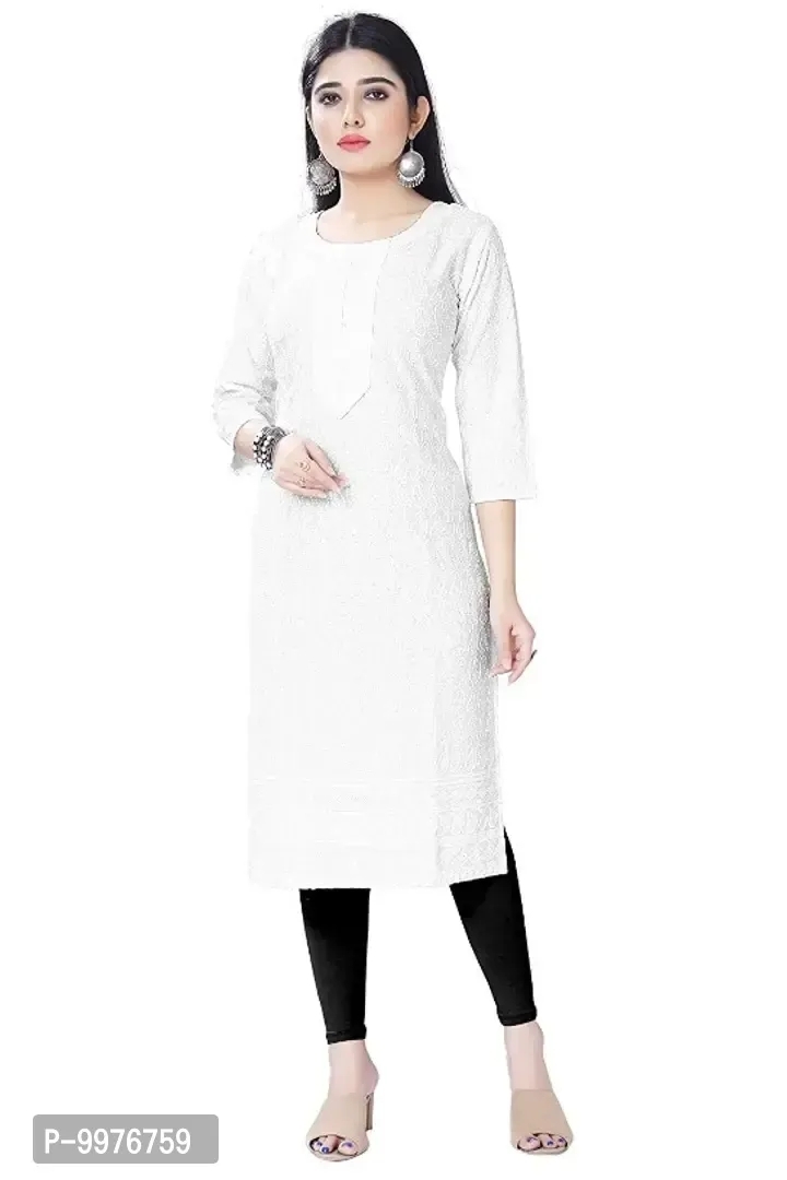 Womens Chikankari Cotton Rayon  - Xl