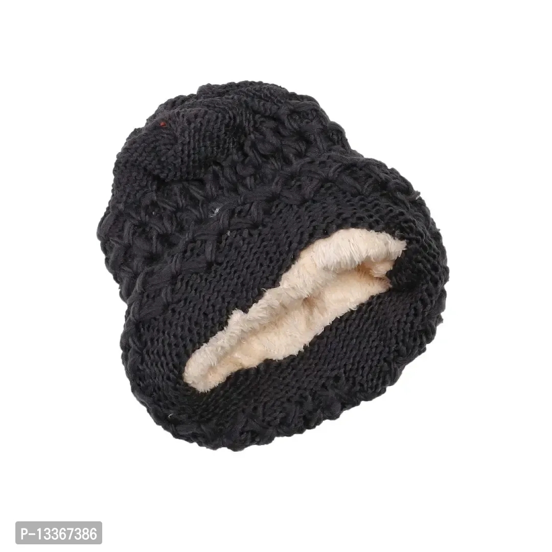 Height Woolen Women Winter Cap  - Mine Shaft