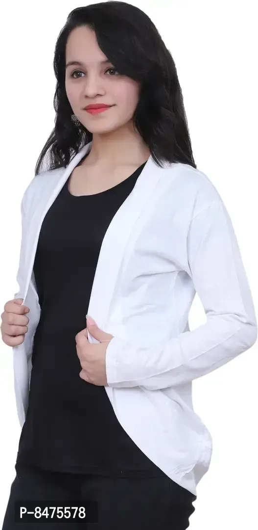 Women White Shrug - White, L