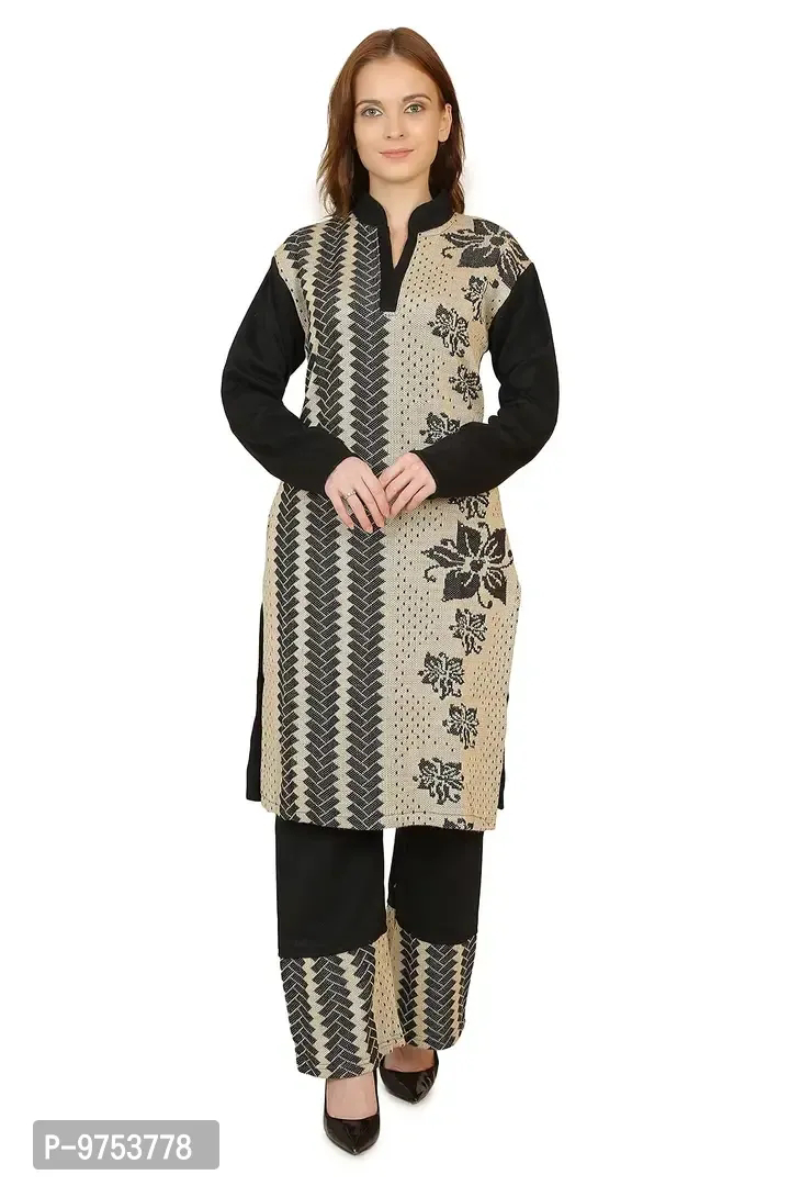 Women Woolen Palazo Set Being  - Xl