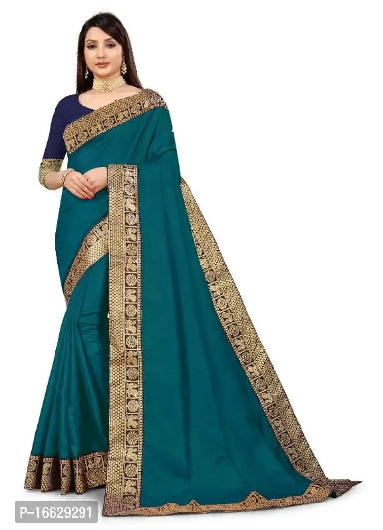 Vichitra Silk Jacquard Lace Border Saree 