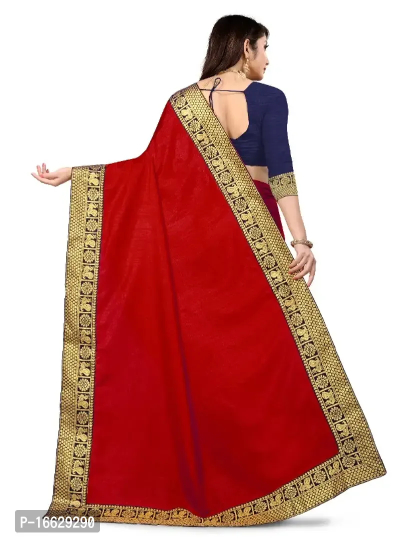 Vichitra Silk Jacquard Lace Border Saree 