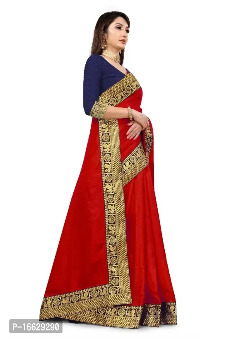 Vichitra Silk Jacquard Lace Border Saree 