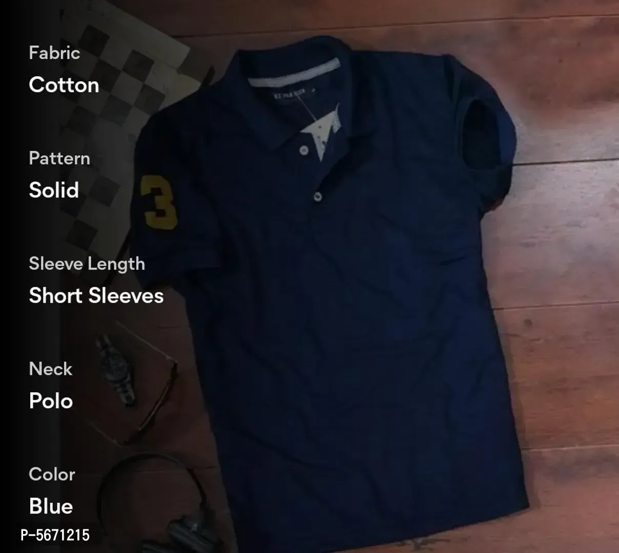 Mens Polycotton Polo Collar T Shirt  - 2XL