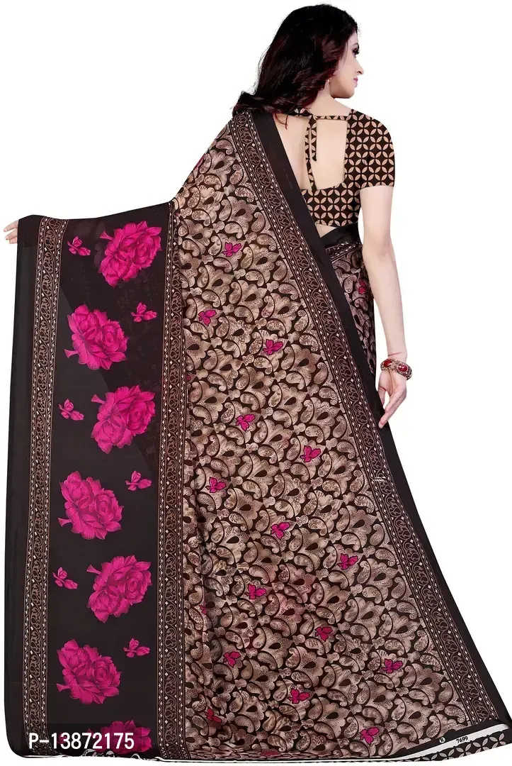 Stylish Georgette Multicoloured Printed Saree