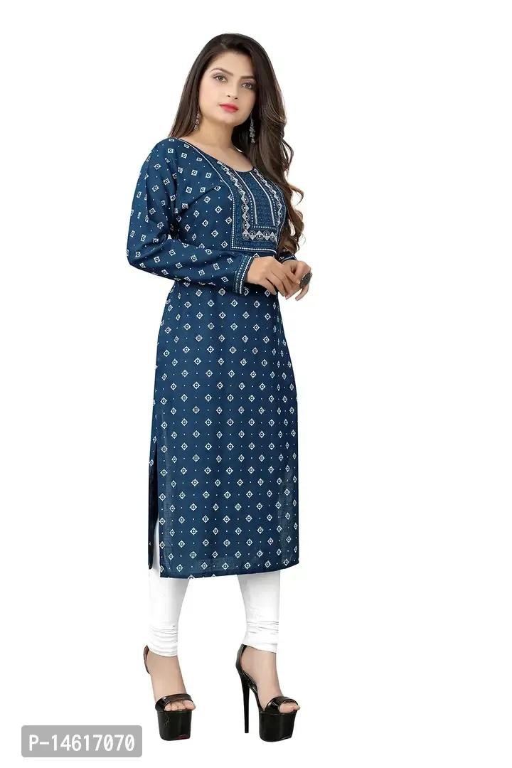 Zokhi Women Embroidered With Mirrar Kurti - L