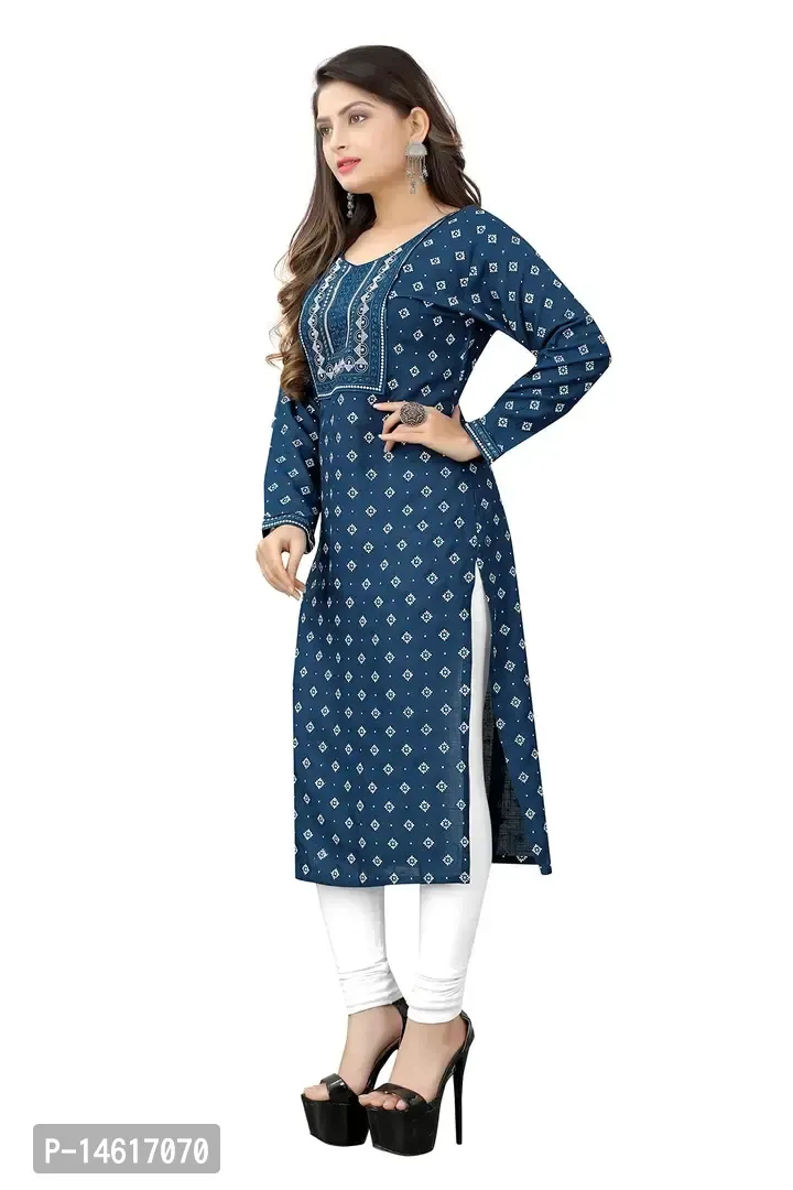 Zokhi Women Embroidered With Mirrar Kurti - M