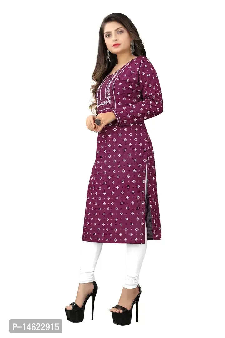 Zokhi Women Embroidered With Mirrar Kurti - M