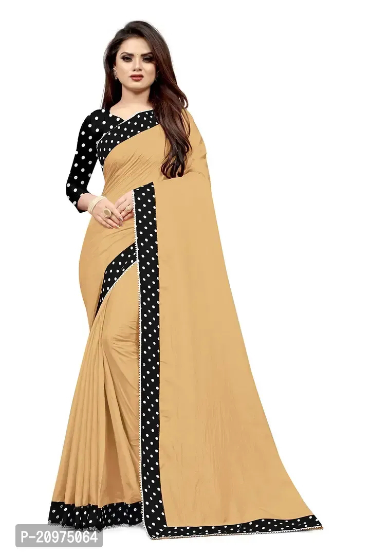 Nefrican Women Dola Silk Saree With Blouse Piece  - Free Size