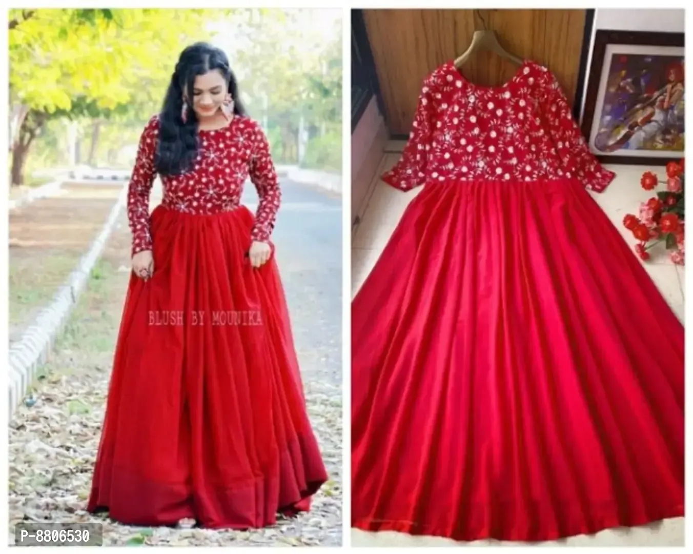 Trendy Attractive Georgette Gown - XL