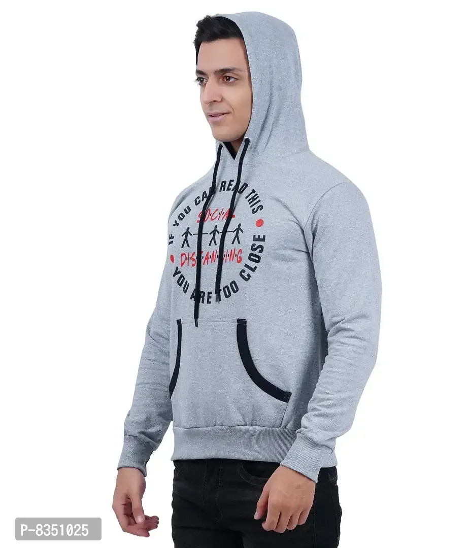 Zebu Men's Full Sleeve Cotton Blend Sweater with Hoodie and Pocket( Pack Of 1). - 2XL