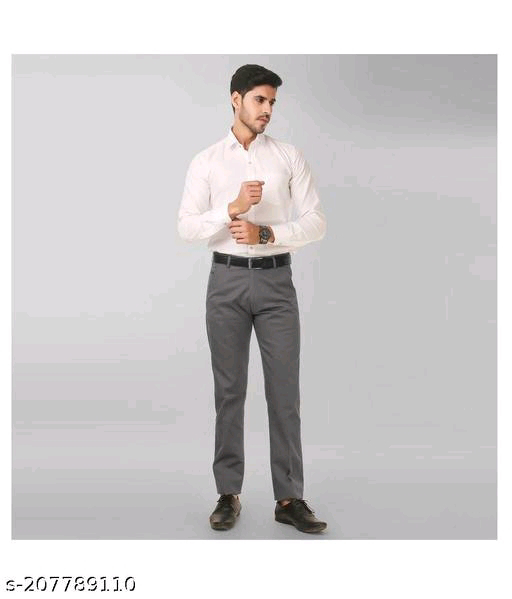 Men's Formal Trouser Pack Of 2 - 36