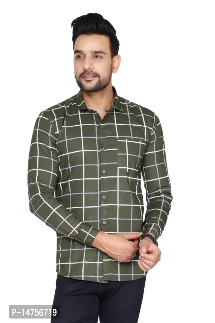 Fancy Cotton Shirts For Men - L