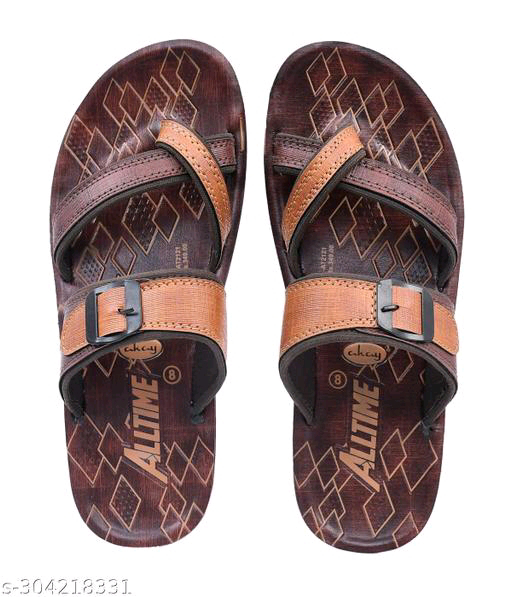 Men's Casual PU Slipper Stylish Men's Flip Flops  - IND-10