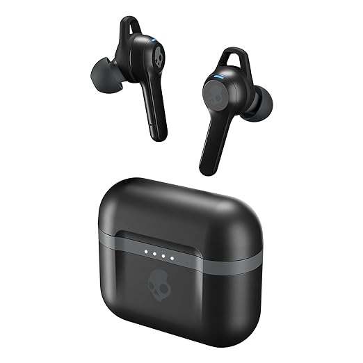 Skullcandy Indy Evo Truly Wireless Bluetooth in Ear Earbuds with Mic - Black, 1 Year