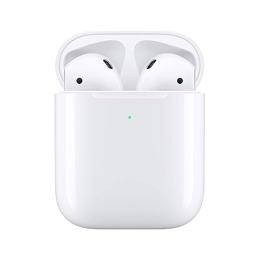 Apple AirPods with Wireless Charging Case (Open Box) - White, 1 Year