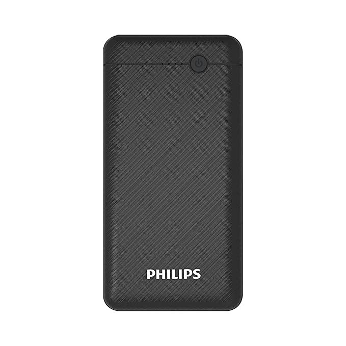 PHILIPS 10000 mAh 10.5 W Fast Charging Power Bank - Black