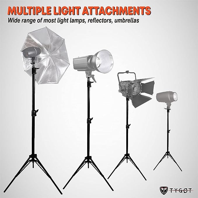 7ft Multipurpose Tripod  (Without Ring Light) - Black