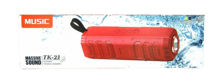 TK-21 Portable Music Speaker With Torch