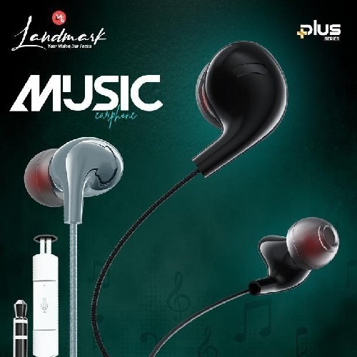 Landmark LM 277EB Earphones With Mic - White