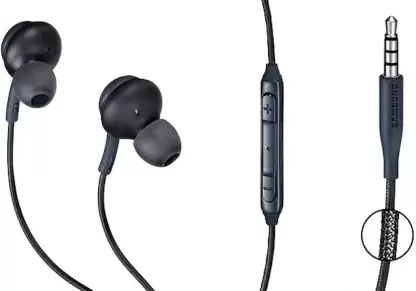 AKG 3.5mm Jack Earphones Super Bass AKG Hands-Free Wired Headset - Black