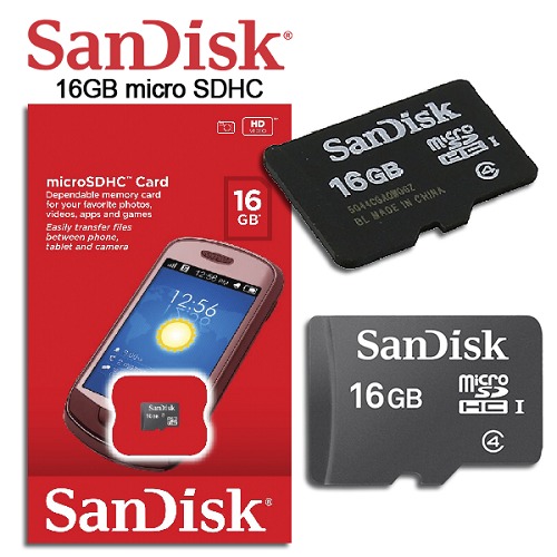 Sandisk 16GB Memory Card - Black