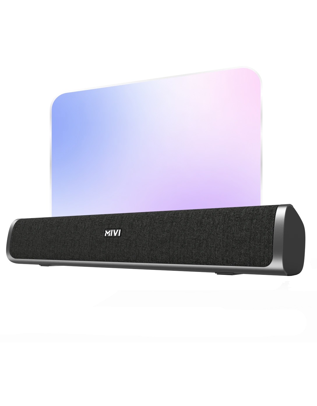 Mivi Fort S16 Soundbar with 2 full range drivers, Made in India 16 W Bluetooth Soundbar - Black