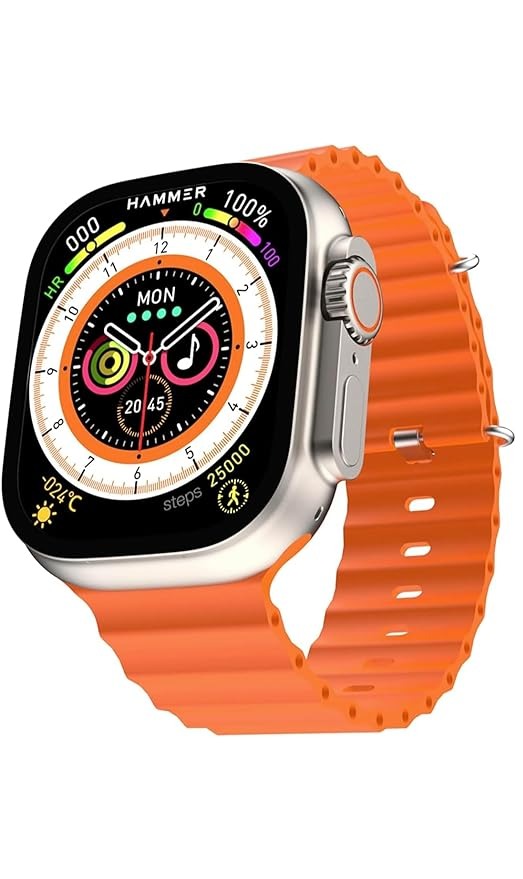 T900 Ultra Smart Watch With Infinity Display & Wireless Charging - Orange