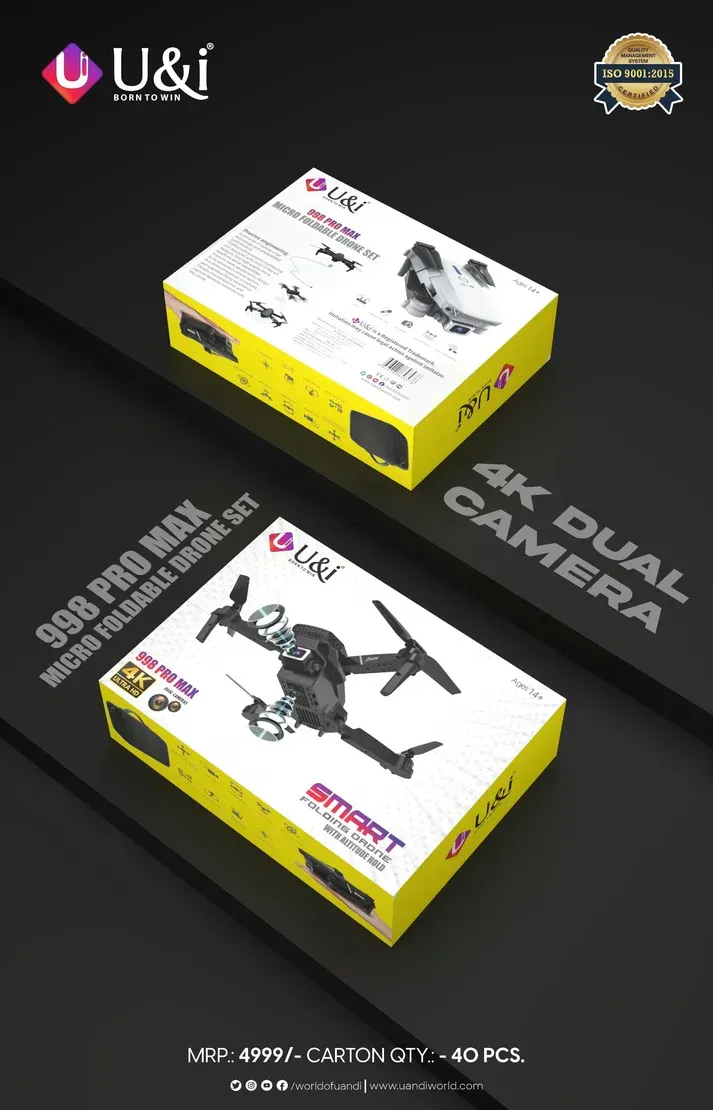 U&I 998 PRO MAX DRONE - Black