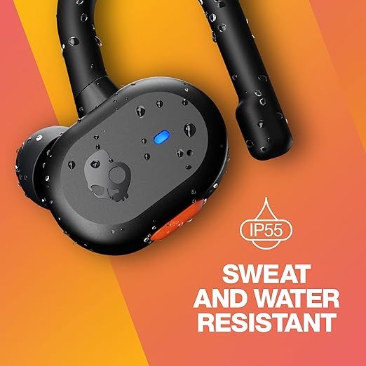 Skullcandy Push Active Wireless Earbuds, 43 Hr Battery, Skull-iQ, Alexa Enabled, Microphone Bluetooth Headset - Black