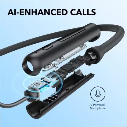 Soundcore by Anker R500 Fast charging neckband with 20 hours playtime Bluetooth Headset - Blue