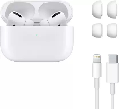 Apple Airpods Pro with MagSafe Charging Case Bluetooth Headset (Open Box) - White, 1 Year