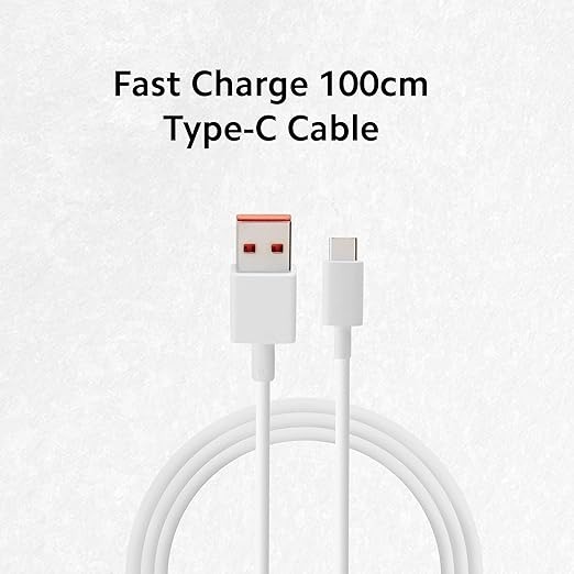 Mi/POCO Xiaomi 120W Original HyperCharge Adapter Combo|Laptops, Tablets & Mobile Charger|(Adapter + USB to Superfast 6A Type C Cable)|Compatible with Redmi Note 12 Series, Mi 11 Hyper Charge, Mi 11T & Mi 12pro - White