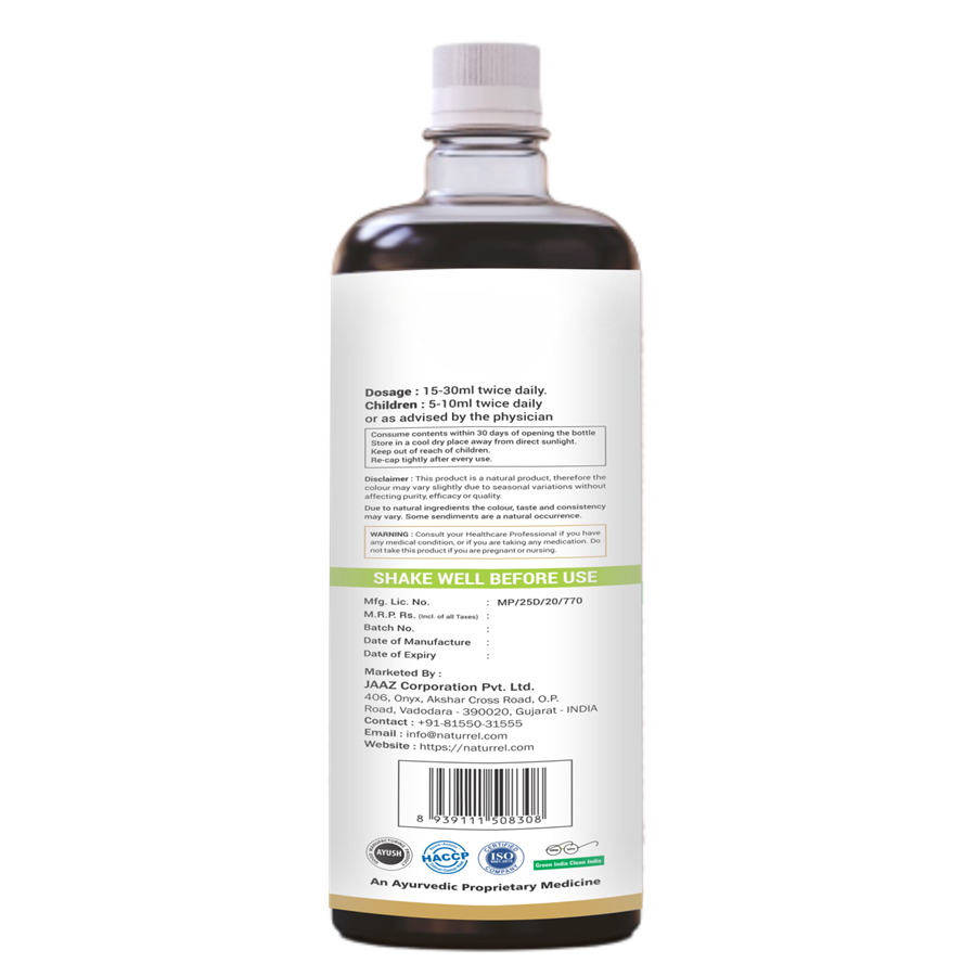 Naturrel NATURREL Noni (6 Herbs) Juice - 2L | Immunity Booster | Natural Detoxifier | Improving Digestion | 100% Pure & Natural Juice | Pack of 2 - 2 Litre (Pack Of 2), 18 Months