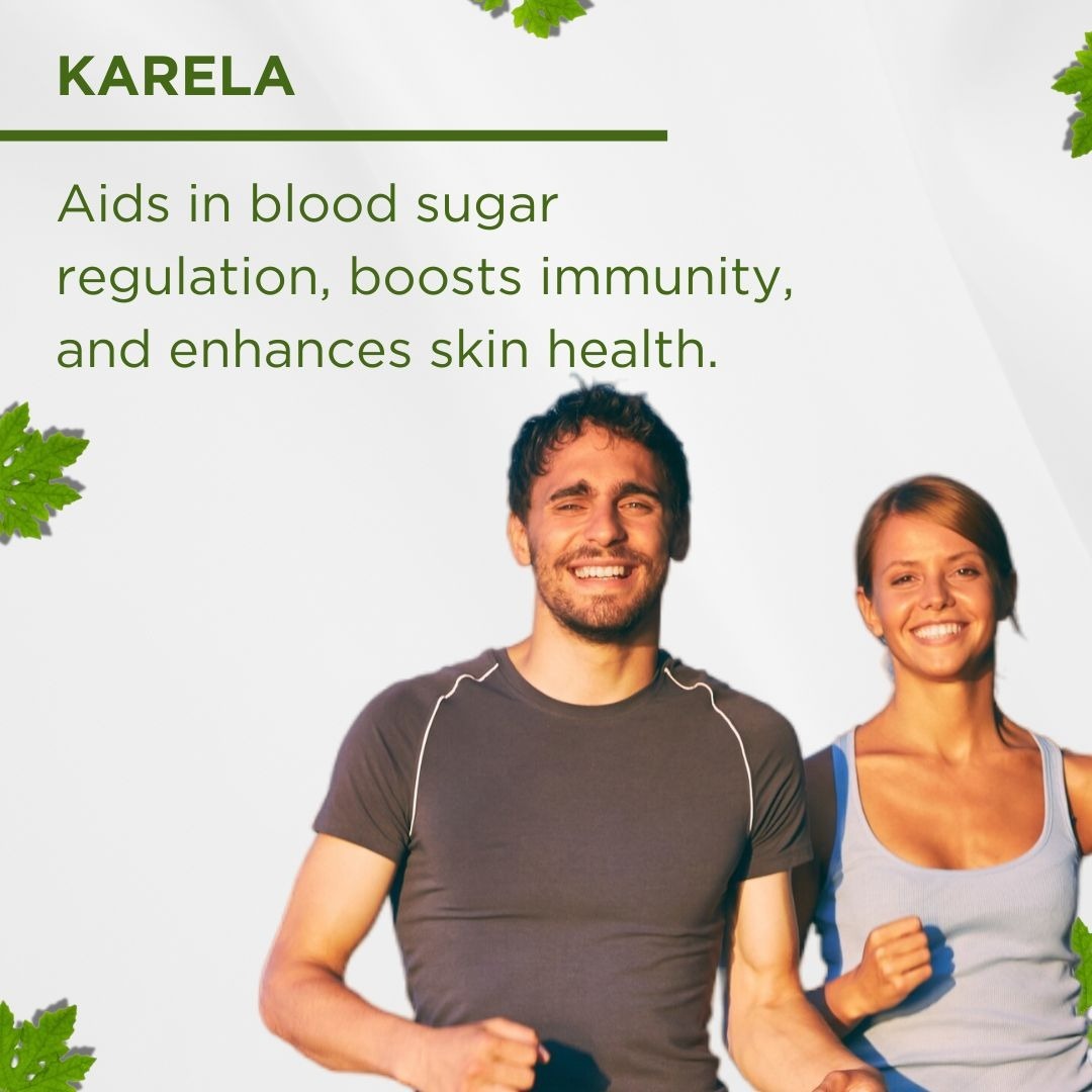 Naturrel NATURREL Karela Tablet - 60 Tablets | Manages Blood Sugar Levels | Improved Metabolism | 100% Pure & Natural Tablets| Pack of 1 - 60 Tablets (Pack Of 1), 24 Months