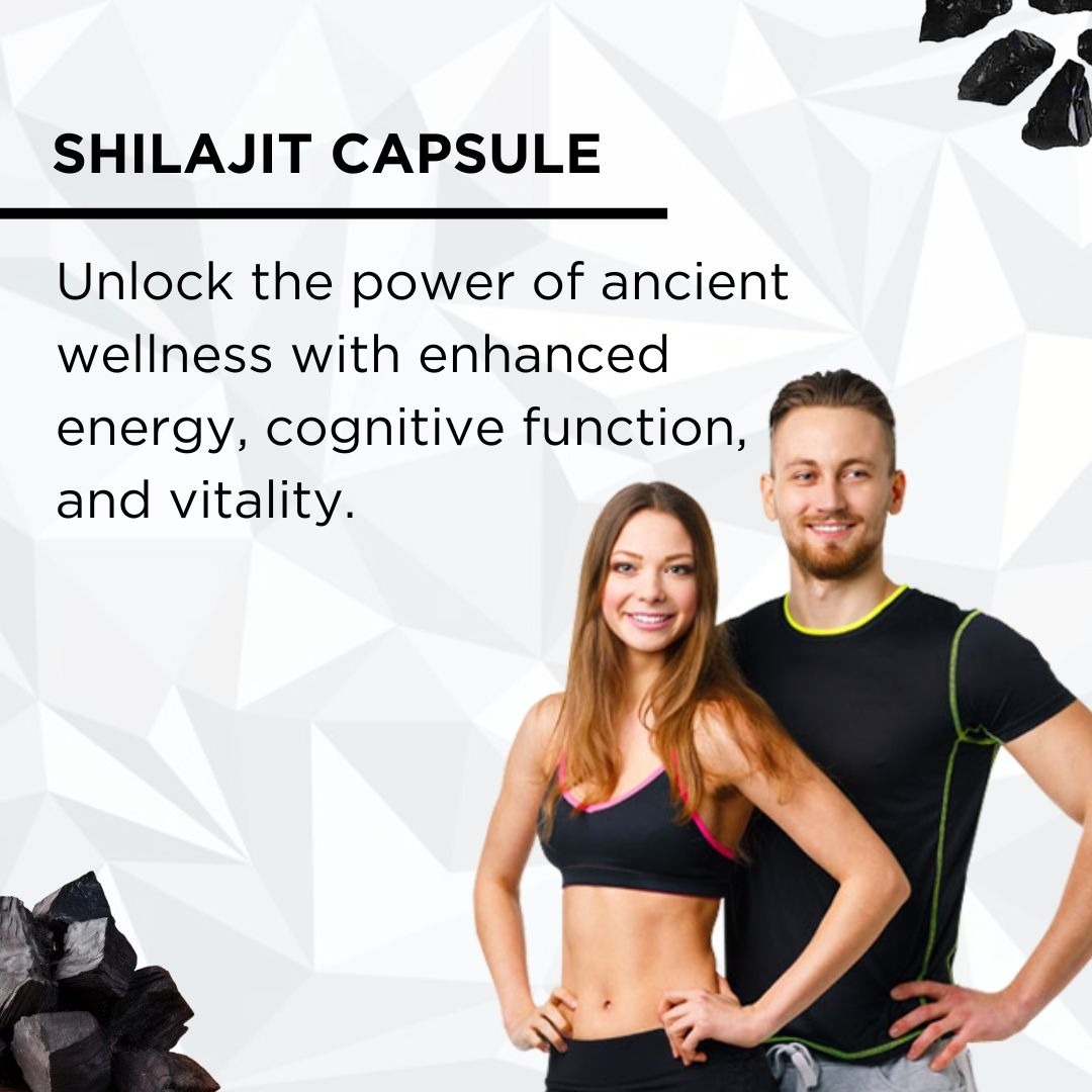 Naturrel NATURREL Shilajit Capsule - 60 Capsules | Enhances Energy & Immunity | Promotes Metabolism | 100% Pure & Natural Tablets| Pack of 1 - 60 Capsules (Pack of 1), 24 Months