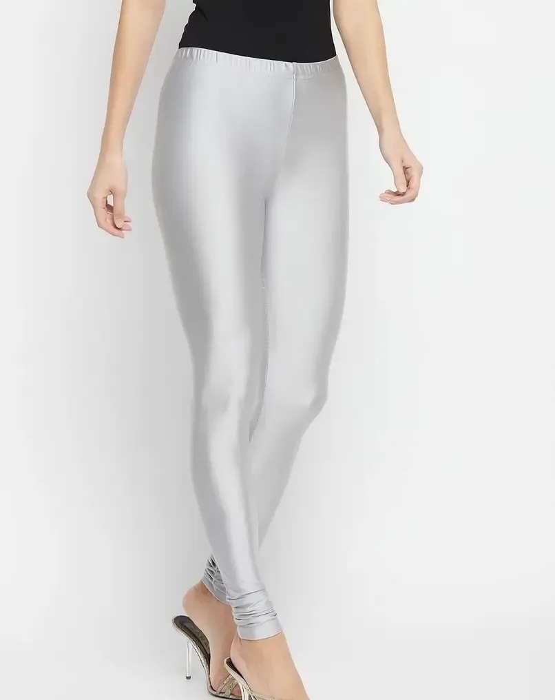 Leggings Liu.Jo Silver size 38 FR in Cotton - 40384571